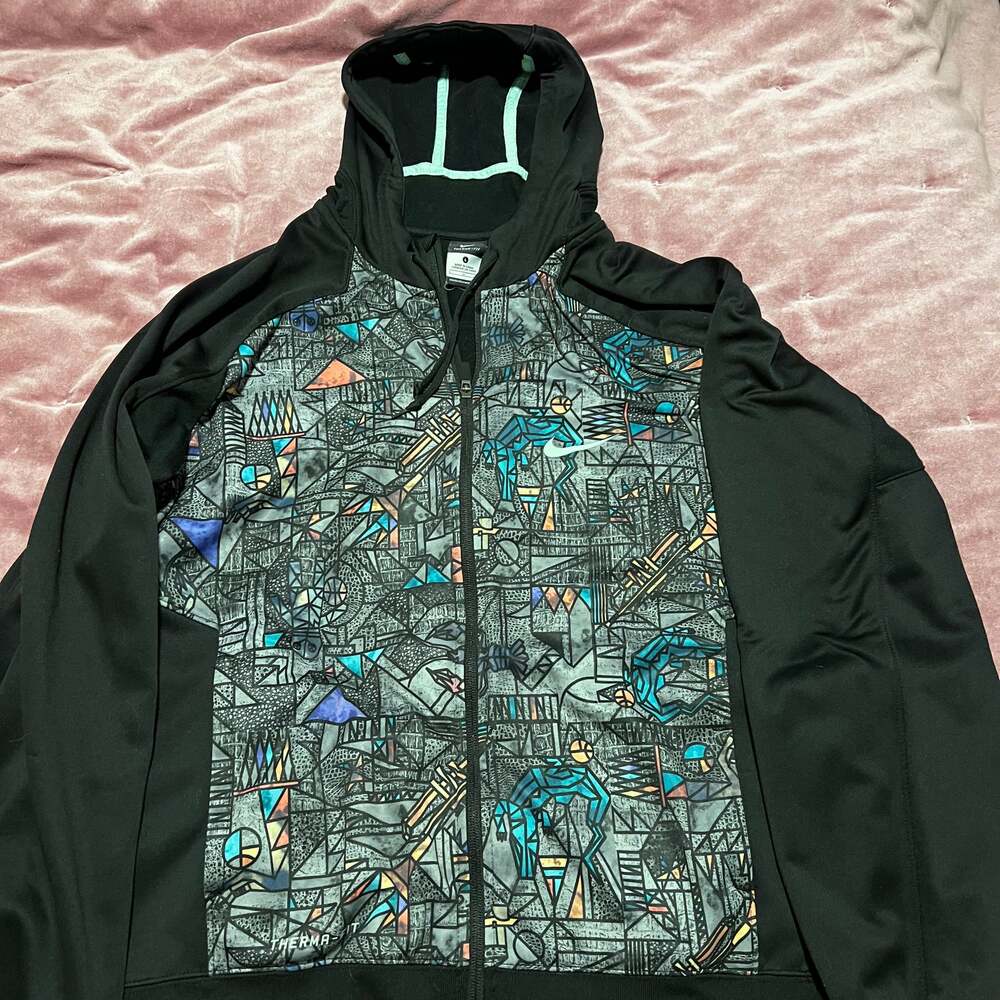 Nike NBA All Star NOLA Gumbo League Black Graphic Full Zip Hoodie